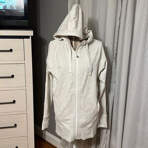 Athleta Zip Up Cream Hopdie